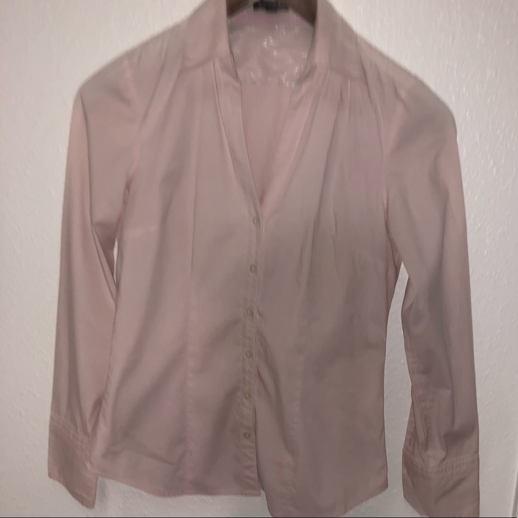 Express Pink Button Down